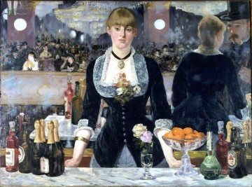  Impressionismus Kunst - Bar in den Folies Bergère Impressionismus Edouard Manet